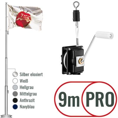 Fahnenmast Kurbel PRO 900cm